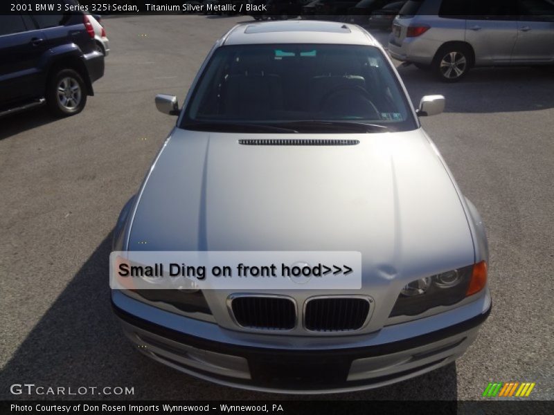 Titanium Silver Metallic / Black 2001 BMW 3 Series 325i Sedan