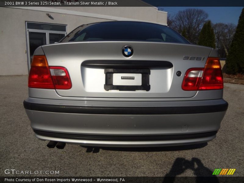 Titanium Silver Metallic / Black 2001 BMW 3 Series 325i Sedan