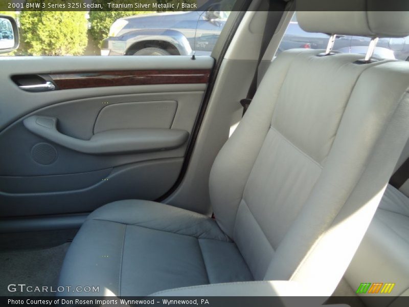 Titanium Silver Metallic / Black 2001 BMW 3 Series 325i Sedan