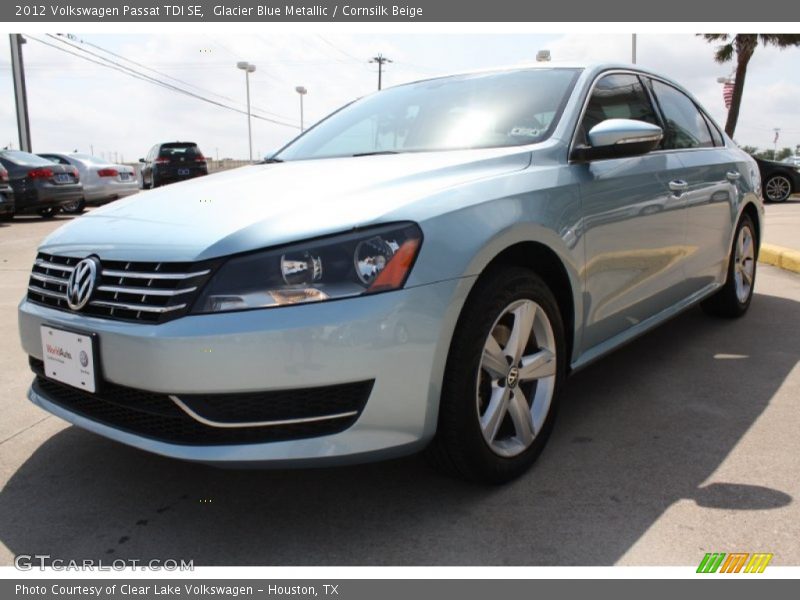 Glacier Blue Metallic / Cornsilk Beige 2012 Volkswagen Passat TDI SE