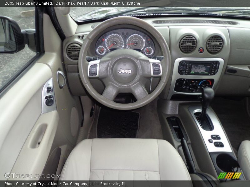 Dark Khaki Pearl / Dark Khaki/Light Graystone 2005 Jeep Liberty Limited