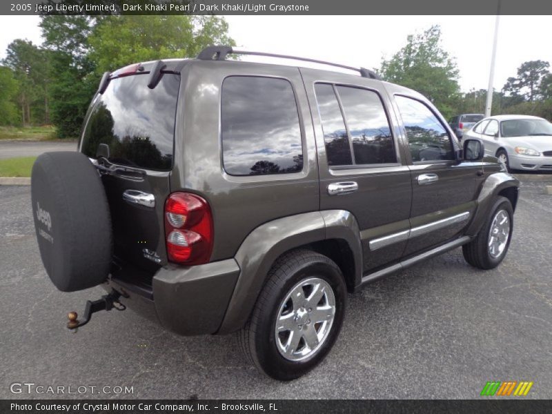 Dark Khaki Pearl / Dark Khaki/Light Graystone 2005 Jeep Liberty Limited