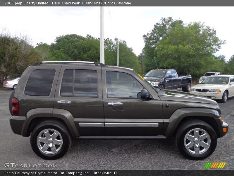 Dark Khaki Pearl / Dark Khaki/Light Graystone 2005 Jeep Liberty Limited