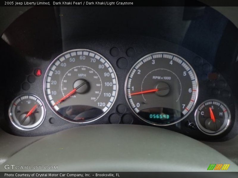 Dark Khaki Pearl / Dark Khaki/Light Graystone 2005 Jeep Liberty Limited