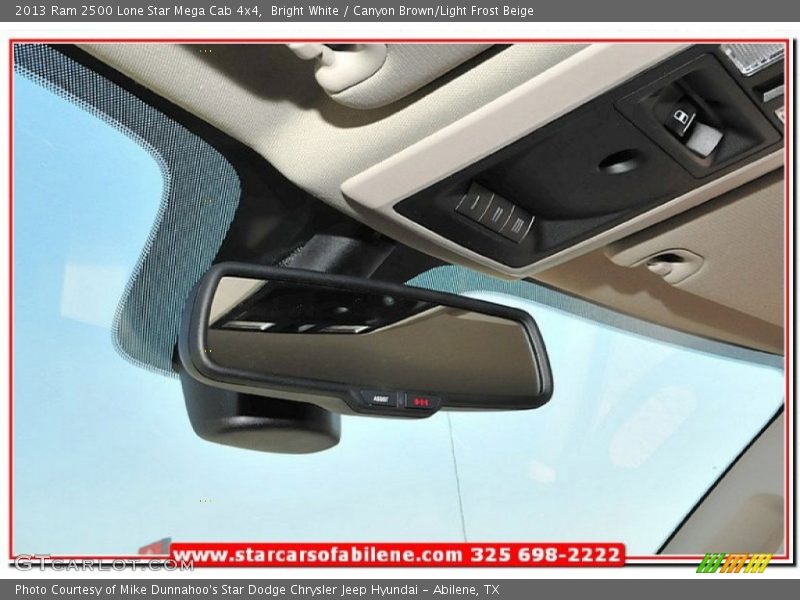 Bright White / Canyon Brown/Light Frost Beige 2013 Ram 2500 Lone Star Mega Cab 4x4