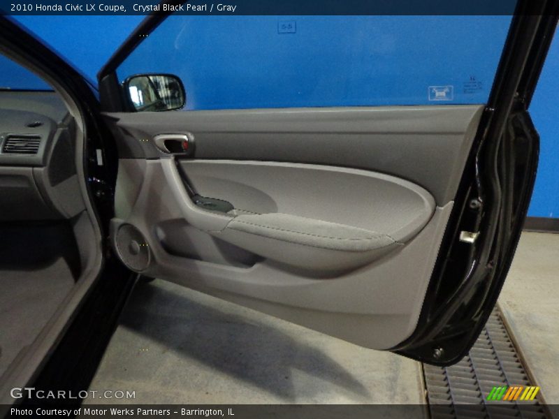 Crystal Black Pearl / Gray 2010 Honda Civic LX Coupe