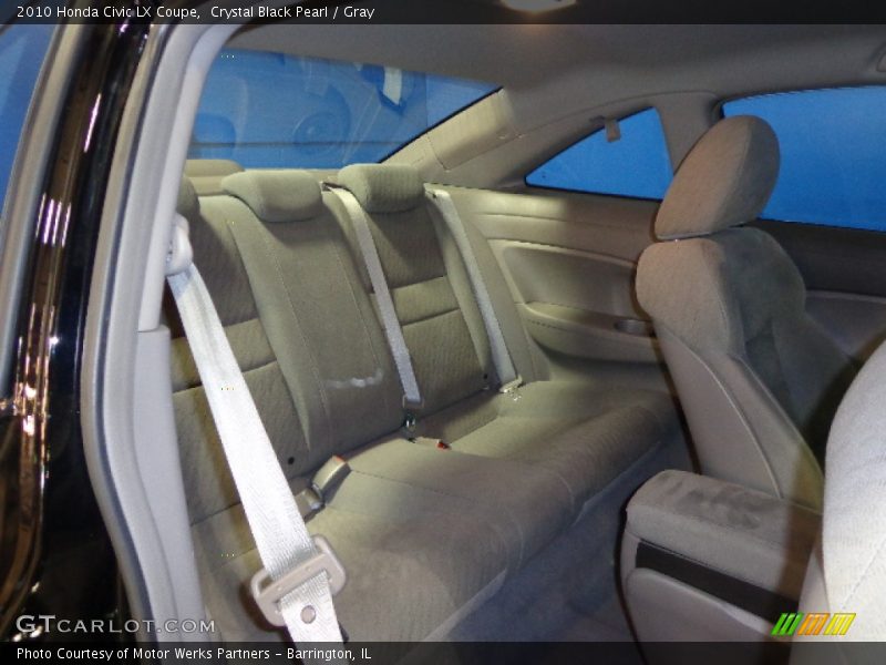 Crystal Black Pearl / Gray 2010 Honda Civic LX Coupe