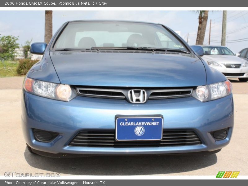Atomic Blue Metallic / Gray 2006 Honda Civic LX Coupe