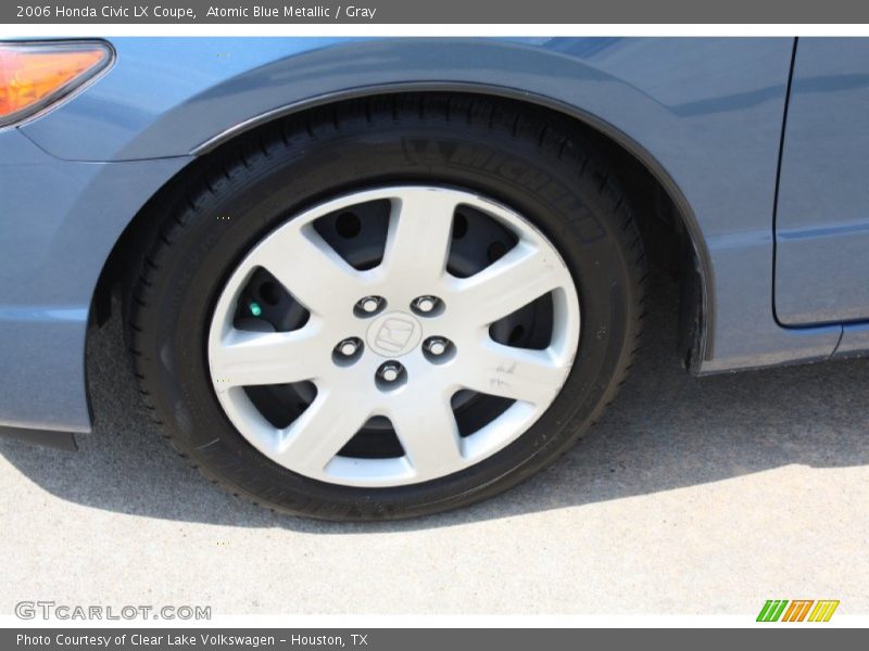 Atomic Blue Metallic / Gray 2006 Honda Civic LX Coupe