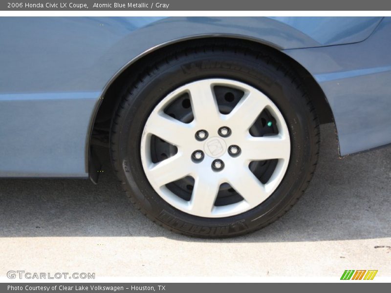 Atomic Blue Metallic / Gray 2006 Honda Civic LX Coupe