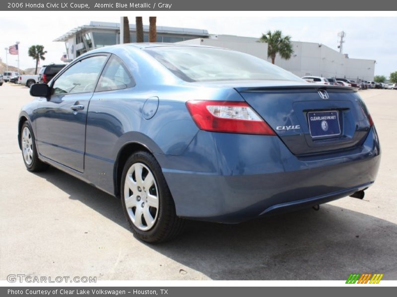 Atomic Blue Metallic / Gray 2006 Honda Civic LX Coupe
