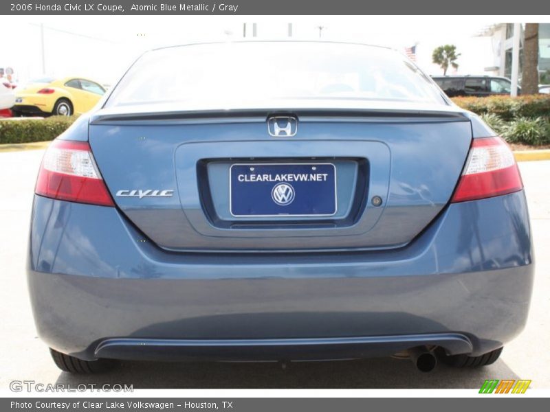 Atomic Blue Metallic / Gray 2006 Honda Civic LX Coupe