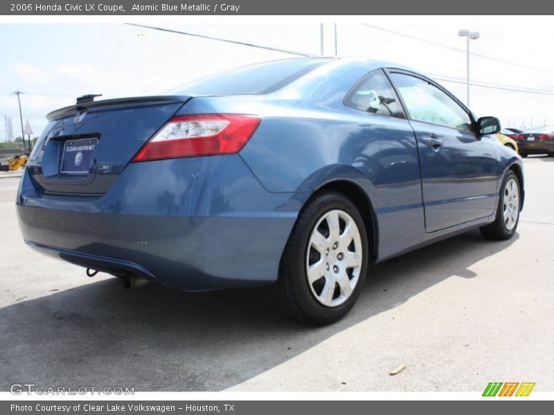 Atomic Blue Metallic / Gray 2006 Honda Civic LX Coupe