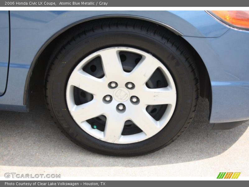 Atomic Blue Metallic / Gray 2006 Honda Civic LX Coupe