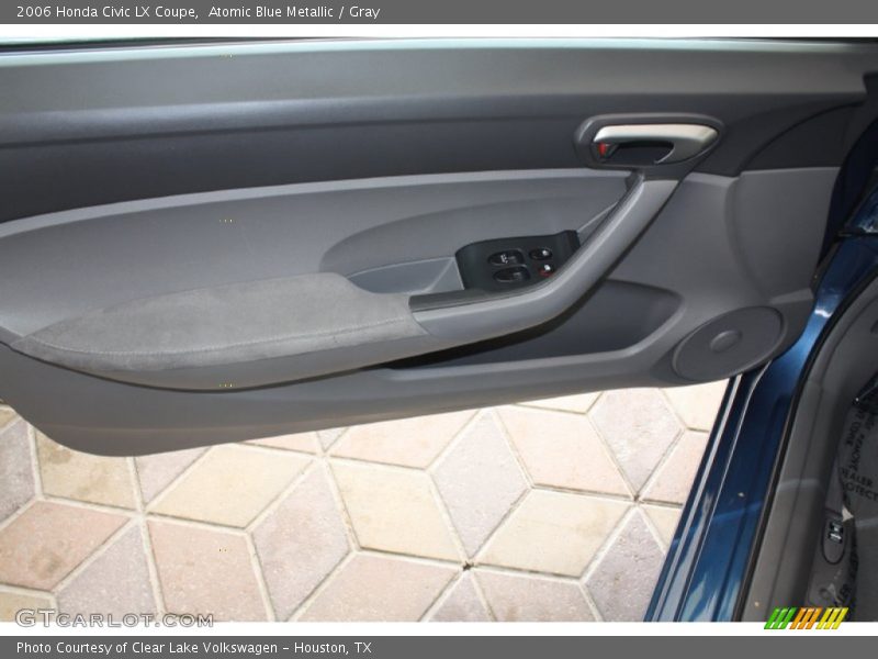 Atomic Blue Metallic / Gray 2006 Honda Civic LX Coupe