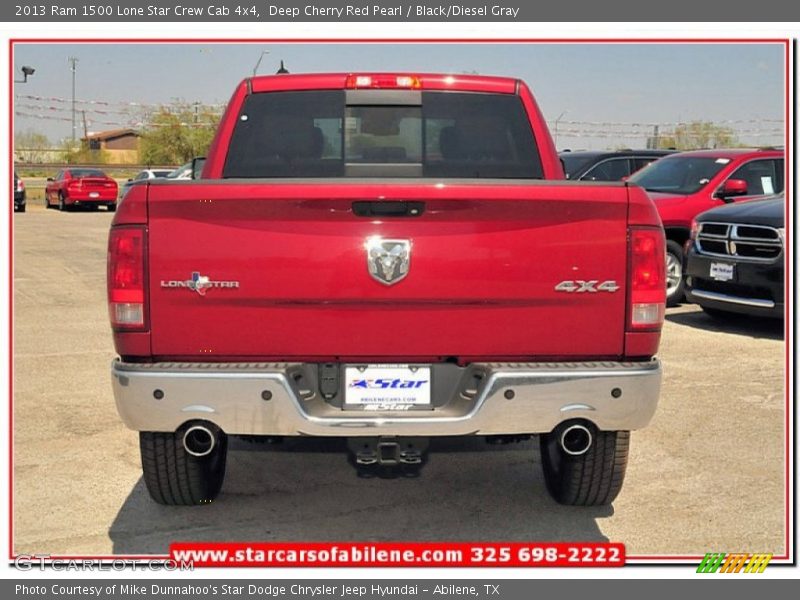 Deep Cherry Red Pearl / Black/Diesel Gray 2013 Ram 1500 Lone Star Crew Cab 4x4