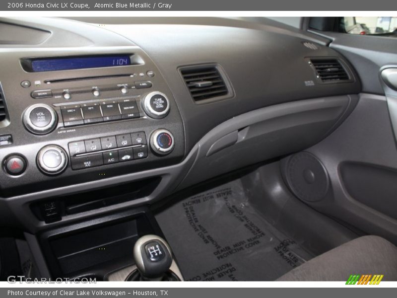 Atomic Blue Metallic / Gray 2006 Honda Civic LX Coupe