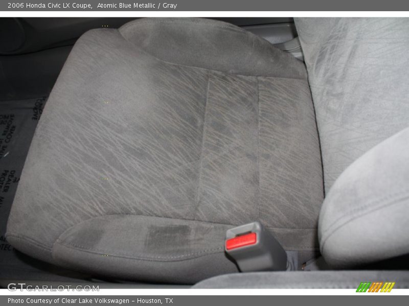 Atomic Blue Metallic / Gray 2006 Honda Civic LX Coupe