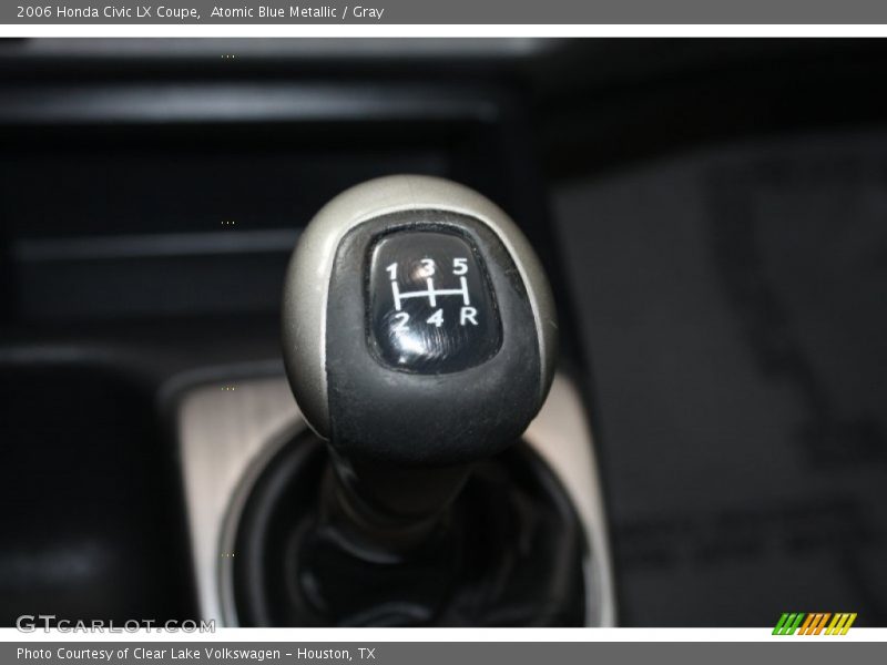 Atomic Blue Metallic / Gray 2006 Honda Civic LX Coupe