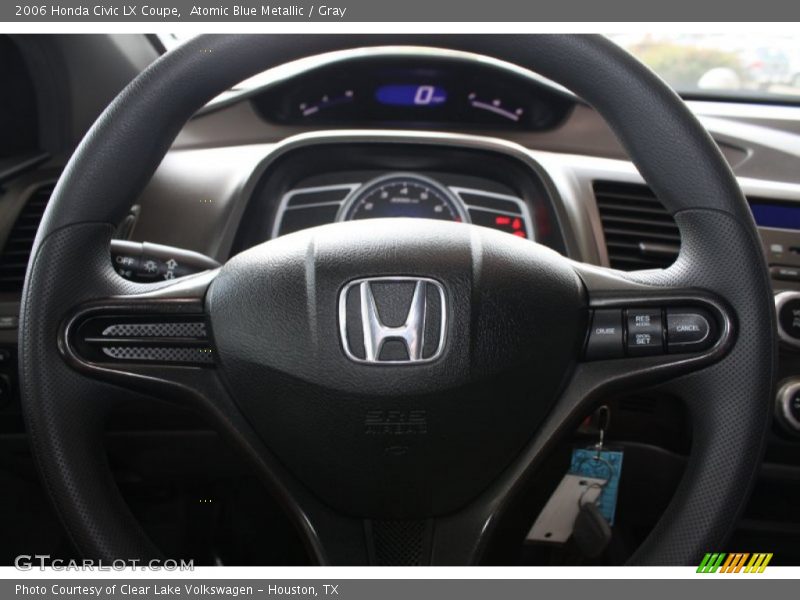 Atomic Blue Metallic / Gray 2006 Honda Civic LX Coupe