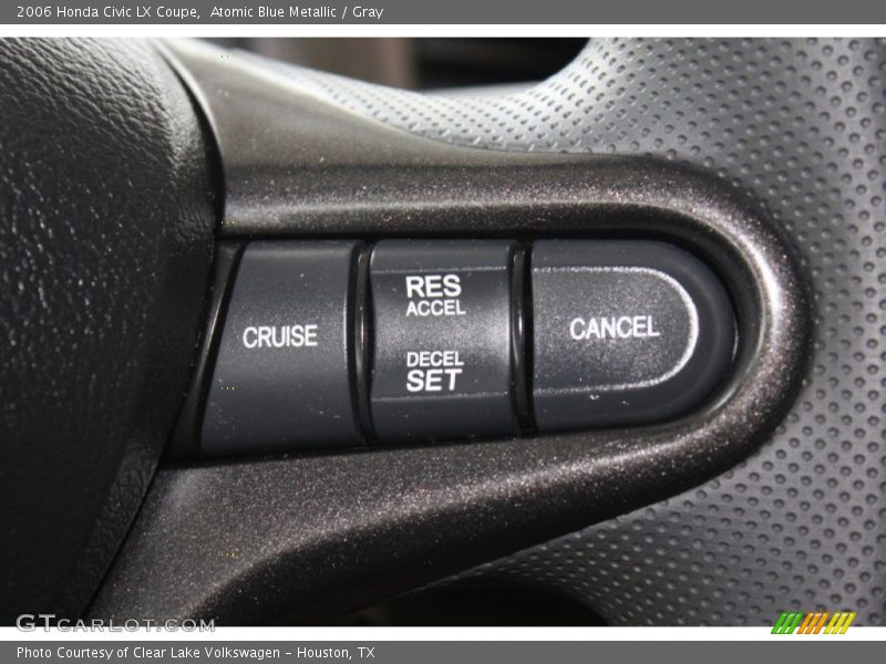 Atomic Blue Metallic / Gray 2006 Honda Civic LX Coupe