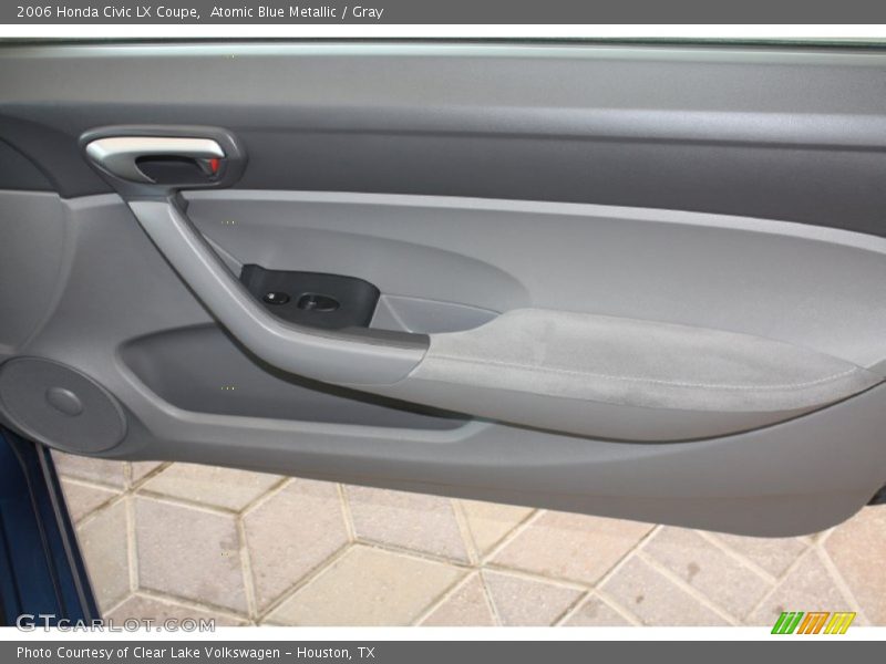 Atomic Blue Metallic / Gray 2006 Honda Civic LX Coupe