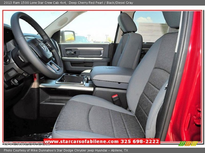 Deep Cherry Red Pearl / Black/Diesel Gray 2013 Ram 1500 Lone Star Crew Cab 4x4