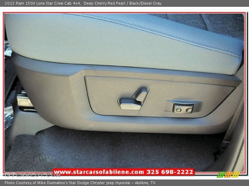 Deep Cherry Red Pearl / Black/Diesel Gray 2013 Ram 1500 Lone Star Crew Cab 4x4