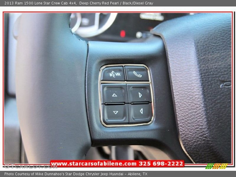 Deep Cherry Red Pearl / Black/Diesel Gray 2013 Ram 1500 Lone Star Crew Cab 4x4