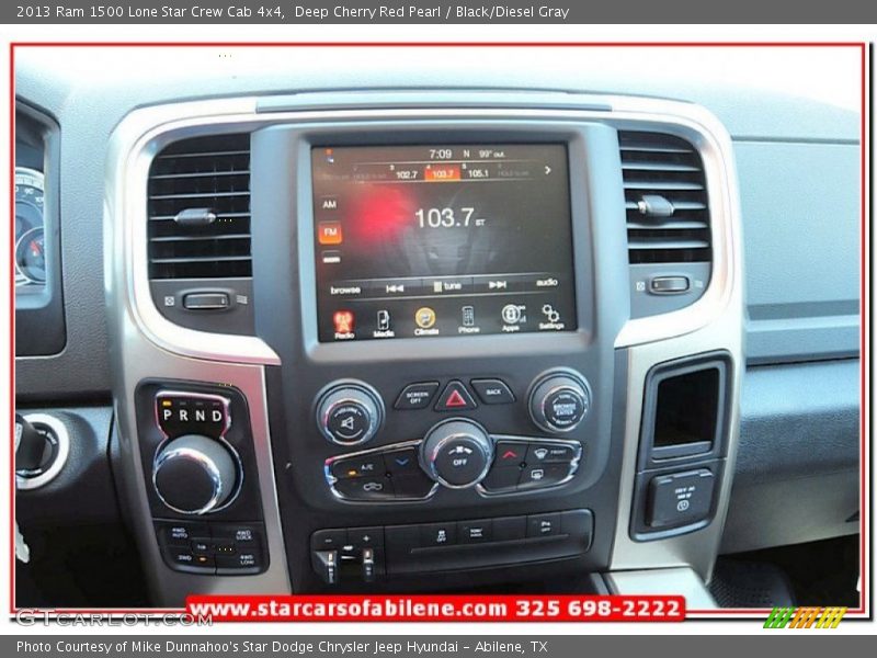 Deep Cherry Red Pearl / Black/Diesel Gray 2013 Ram 1500 Lone Star Crew Cab 4x4