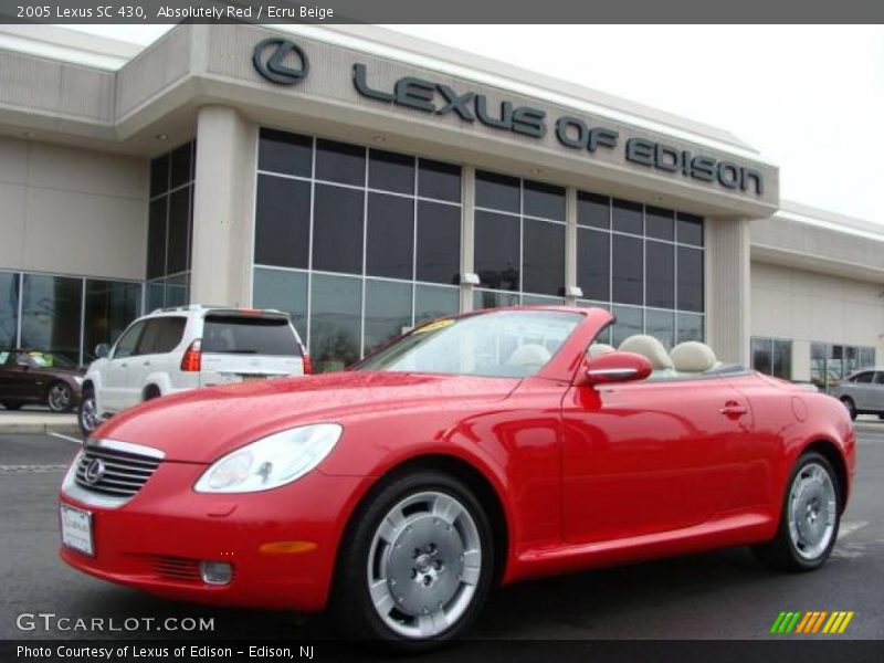 Absolutely Red / Ecru Beige 2005 Lexus SC 430