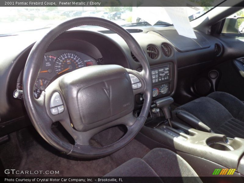 Pewter Metallic / Ebony 2001 Pontiac Firebird Coupe