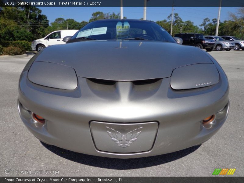 Pewter Metallic / Ebony 2001 Pontiac Firebird Coupe