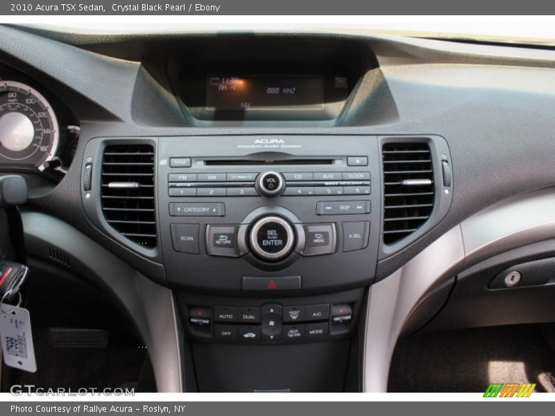 Crystal Black Pearl / Ebony 2010 Acura TSX Sedan