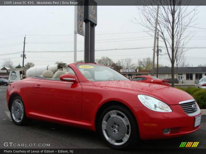 Absolutely Red / Ecru Beige 2005 Lexus SC 430