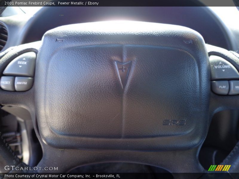 Pewter Metallic / Ebony 2001 Pontiac Firebird Coupe