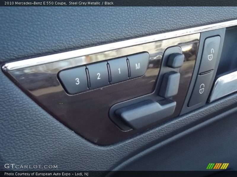 Steel Grey Metallic / Black 2010 Mercedes-Benz E 550 Coupe