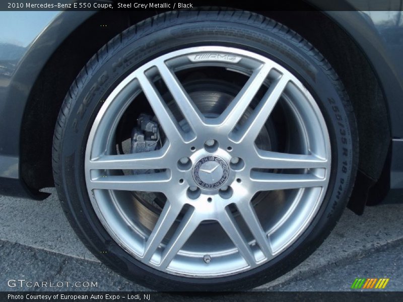 Steel Grey Metallic / Black 2010 Mercedes-Benz E 550 Coupe