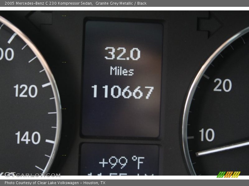Granite Grey Metallic / Black 2005 Mercedes-Benz C 230 Kompressor Sedan