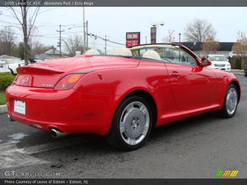 Absolutely Red / Ecru Beige 2005 Lexus SC 430