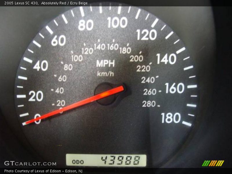 Absolutely Red / Ecru Beige 2005 Lexus SC 430
