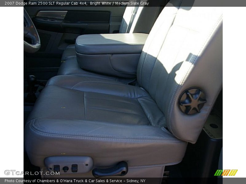 Bright White / Medium Slate Gray 2007 Dodge Ram 2500 SLT Regular Cab 4x4