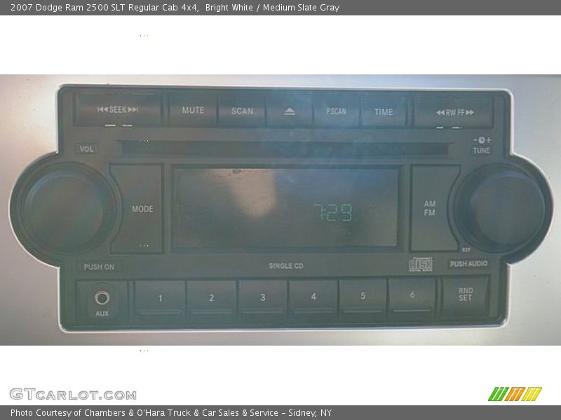 Bright White / Medium Slate Gray 2007 Dodge Ram 2500 SLT Regular Cab 4x4