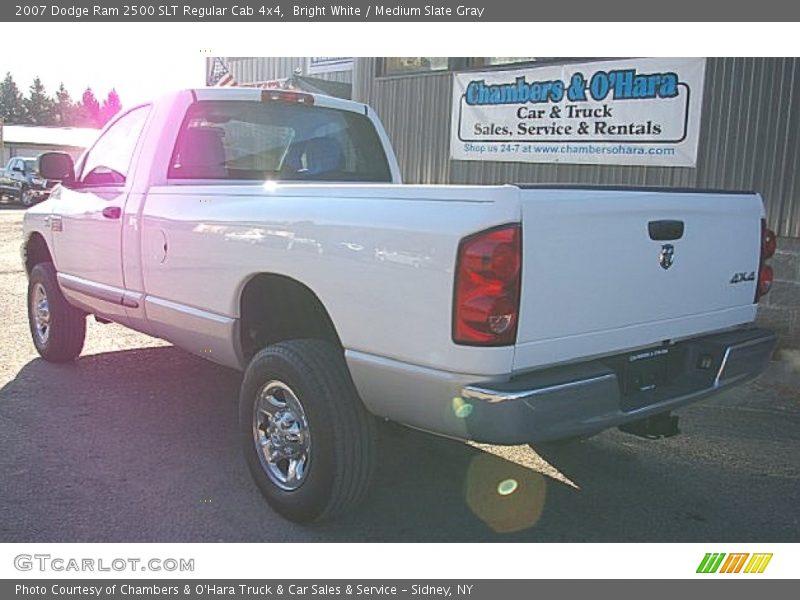 Bright White / Medium Slate Gray 2007 Dodge Ram 2500 SLT Regular Cab 4x4