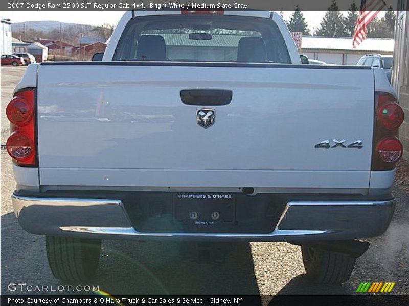 Bright White / Medium Slate Gray 2007 Dodge Ram 2500 SLT Regular Cab 4x4