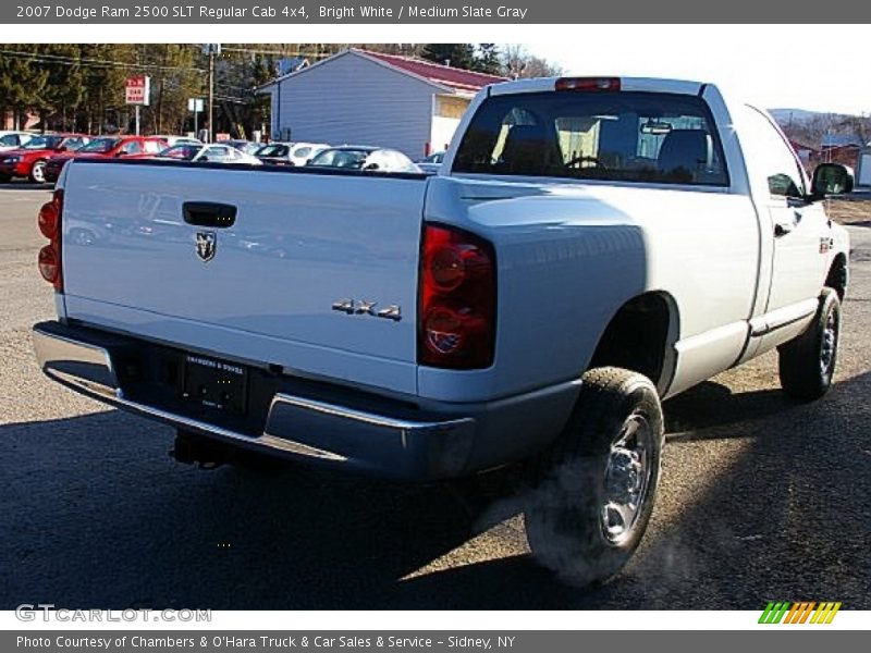 Bright White / Medium Slate Gray 2007 Dodge Ram 2500 SLT Regular Cab 4x4