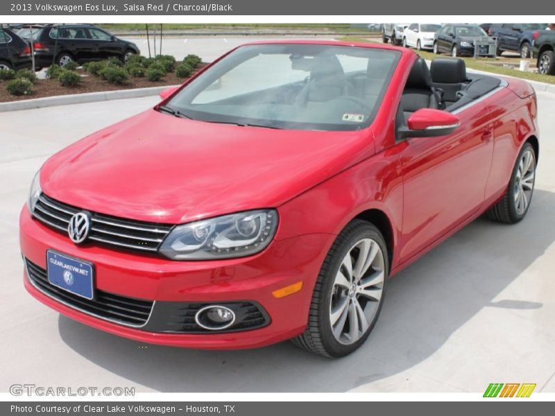 Salsa Red / Charcoal/Black 2013 Volkswagen Eos Lux