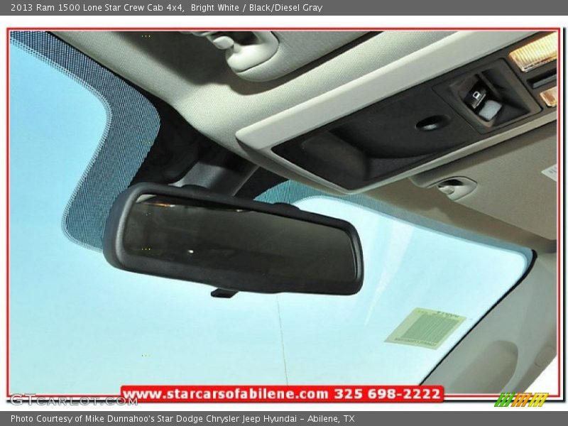 Bright White / Black/Diesel Gray 2013 Ram 1500 Lone Star Crew Cab 4x4