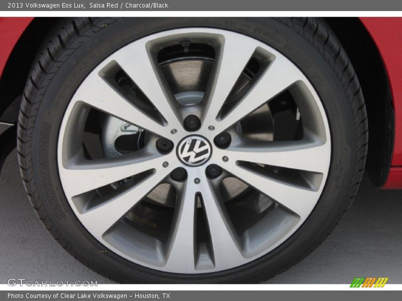 Salsa Red / Charcoal/Black 2013 Volkswagen Eos Lux