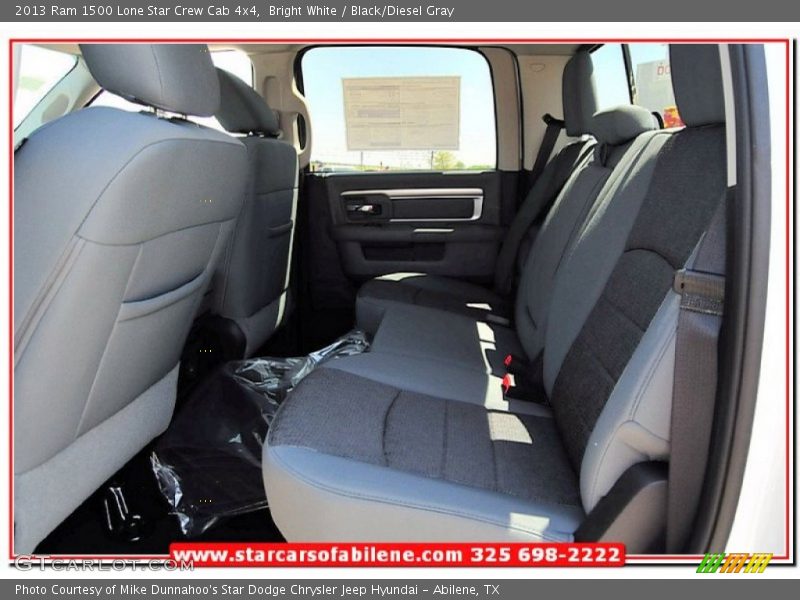 Bright White / Black/Diesel Gray 2013 Ram 1500 Lone Star Crew Cab 4x4